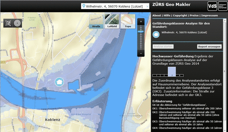 ZÜRS Geo: Online-Zugriff für 95 Cent pro Abfrage - bocquell-news.de